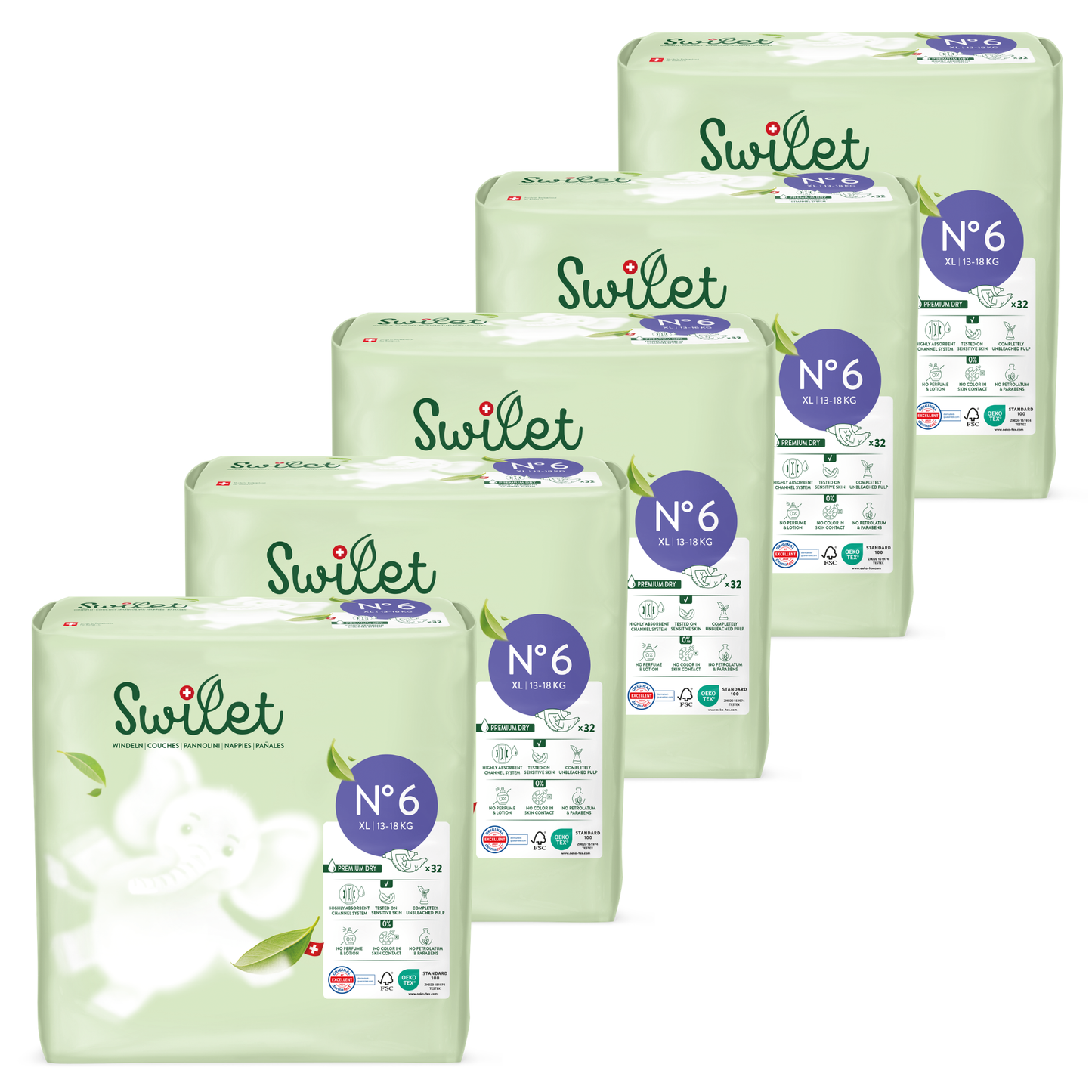 Swilet Gr. 6 XL Monatsbox (160 STK)