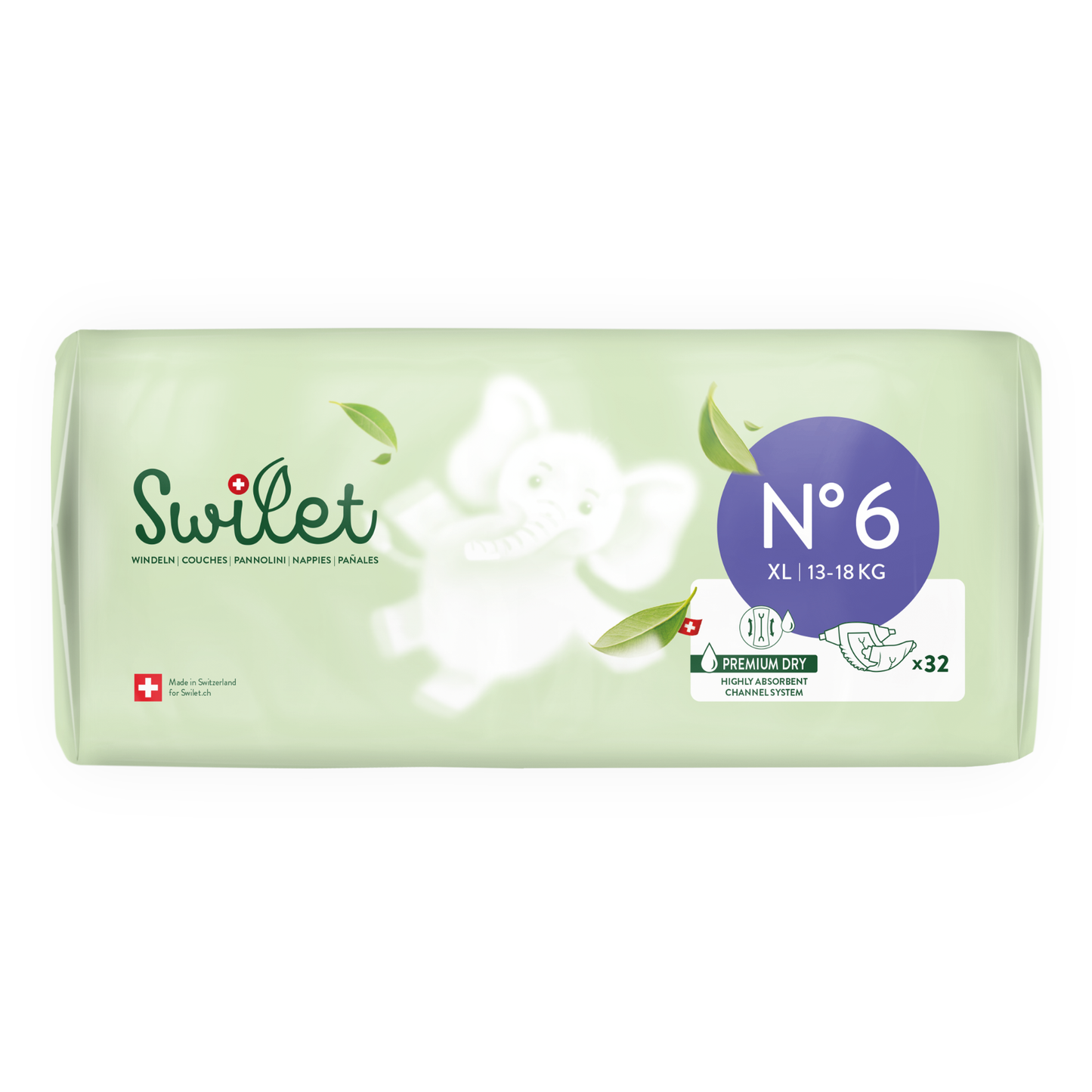 Swilet - Die Biowindel Gr. 6 XL 13-18Kg (6x 32 STK) Karton