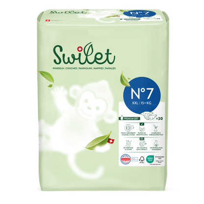 Swilet - Die Biowindel Gr. 7 XXL 15+Kg (30 STK) Beutel
