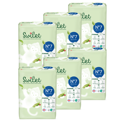 Swilet - Die Biowindel Gr. 7 XXL 15+Kg (6x 30 STK) Karton