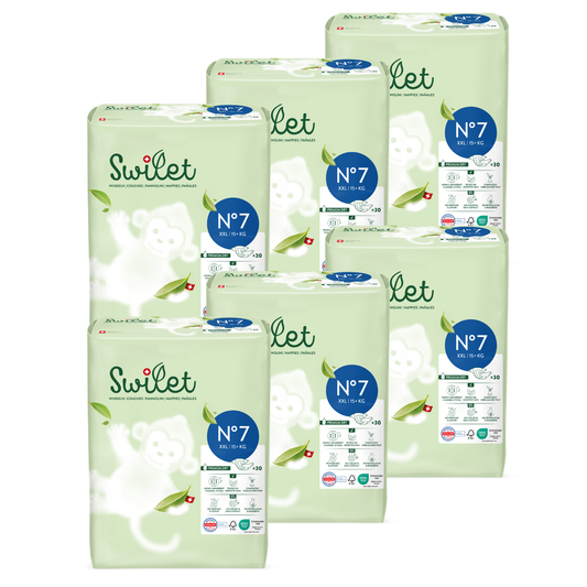 Swilet - Die Biowindel Gr. 7 XXL 15+Kg (6x 30 STK) Karton