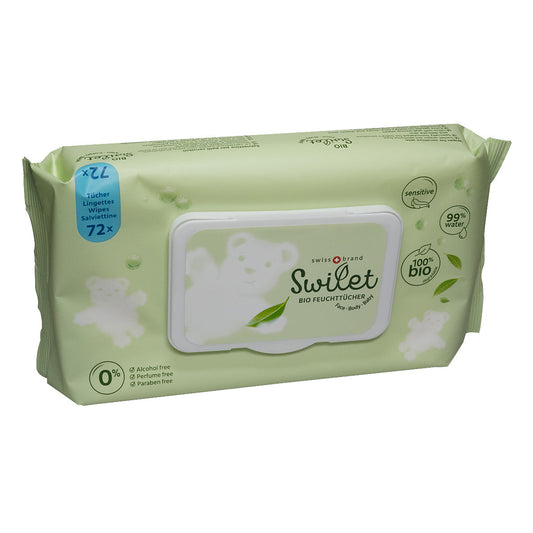 NEU Swilet Feuchttücher Bio (72 STK)