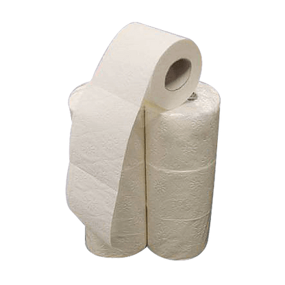 WC - Papier 4-lagig 100% Zellstoff 150 Blatt (6 Rollen)