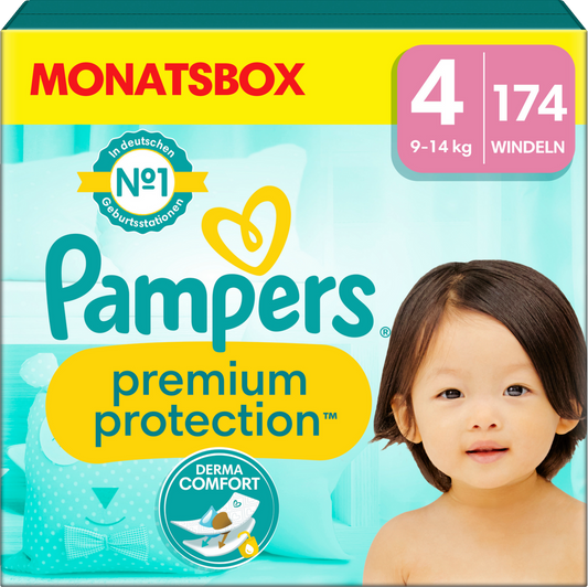 Pampers Premium Protection Gr. 4 Maxi 9-14kg (174 STK) Monatsbox