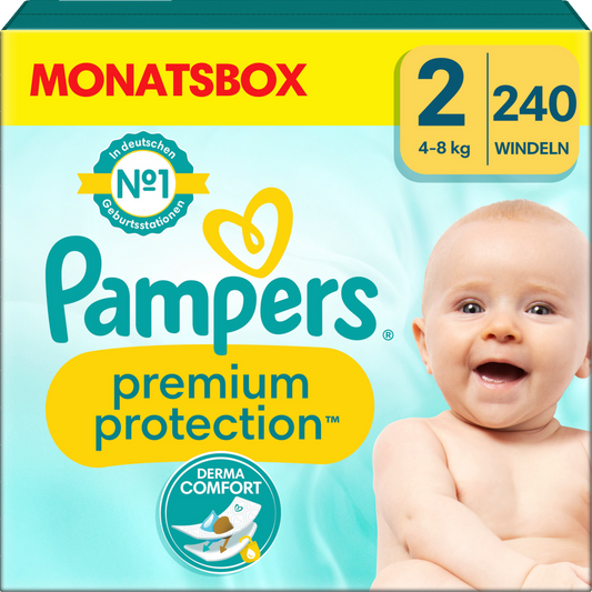 Pampers Premium Protection Gr.2 Mini 4-8kg (240 STK) Monatsbox