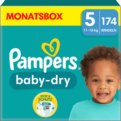 Pampers Baby-Dry Gr.5 Junior 11-16kg (174 STK) Monatsbox
