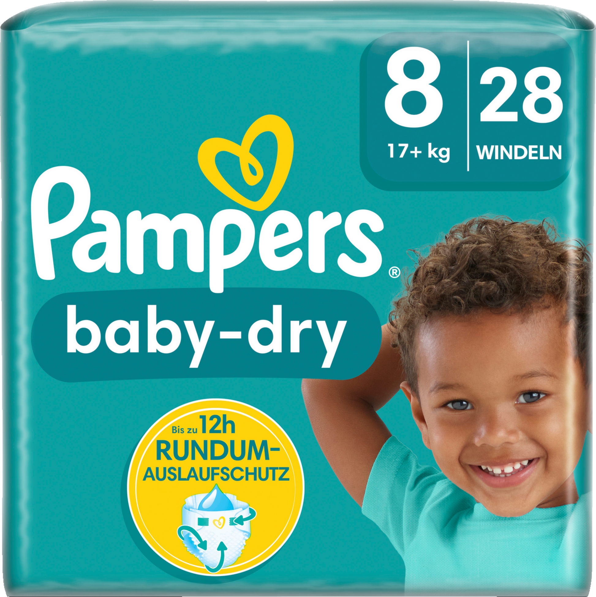 Pampers Baby-Dry Gr. 8 Extra Large Plus 17+kg (28 STK) Sparpack