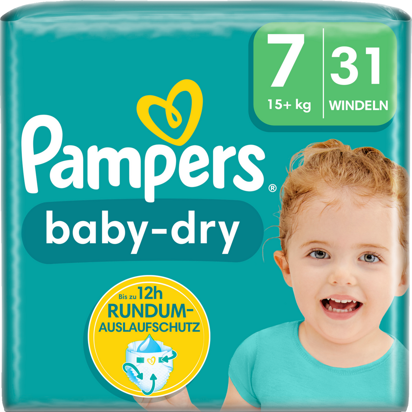 Pampers Baby-Dry Gr. 7 XXL 15+kg (31 STK) Sparpack
