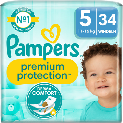 Pampers Premium Protection Gr.5 Junior 11-16kg (34 STK) Sparpack